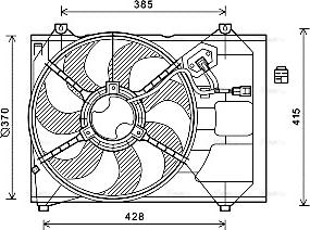 Ava Quality Cooling KA7527 - Вентилятор, охлаждение двигателя autosila-amz.com