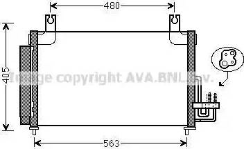 Ava Quality Cooling KAA5204D - Конденсатор кондиционера autosila-amz.com