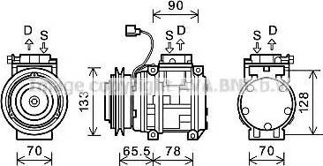 Ava Quality Cooling KAAK176 - Компрессор кондиционера autosila-amz.com