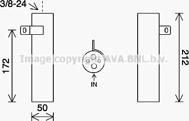 Ava Quality Cooling KAD290 - Осушитель, кондиционер autosila-amz.com