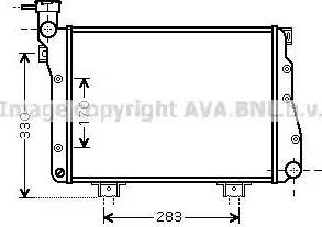 Ava Quality Cooling LA2005 - Радиатор, охлаждение двигателя autosila-amz.com