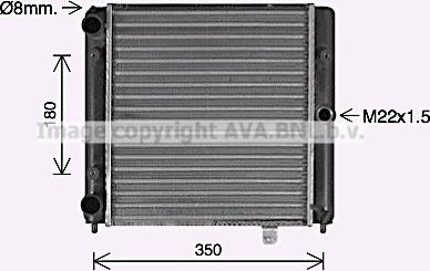 Ava Quality Cooling LA2035 - Радиатор, охлаждение двигателя autosila-amz.com