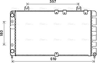 Ava Quality Cooling LA2021 - Радиатор, охлаждение двигателя autosila-amz.com