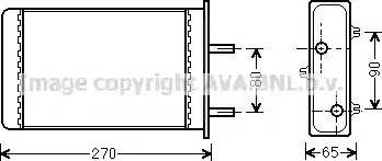 Ava Quality Cooling LC 6064 - Теплообменник, отопление салона autosila-amz.com