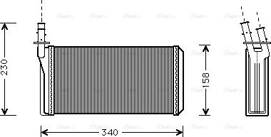 Ava Quality Cooling LC 6074 - Теплообменник, отопление салона autosila-amz.com