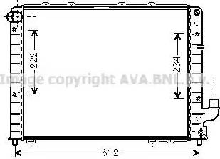 Ava Quality Cooling LC 2059 - Радиатор, охлаждение двигателя autosila-amz.com