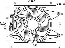 Ava Quality Cooling LC7501 - Вентилятор, охлаждение двигателя autosila-amz.com