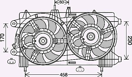 Ava Quality Cooling LC7503 - Вентилятор, охлаждение двигателя autosila-amz.com