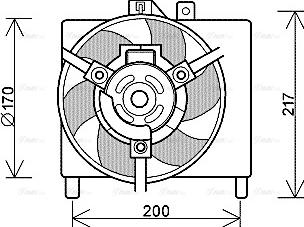 Ava Quality Cooling MC 7503 - Вентилятор, охлаждение двигателя autosila-amz.com