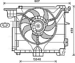 Ava Quality Cooling MC7507 - Вентилятор, охлаждение двигателя autosila-amz.com