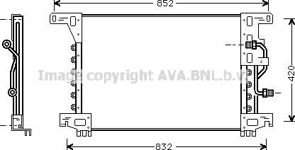 Ava Quality Cooling ME5144 - Конденсатор кондиционера autosila-amz.com