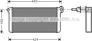 Ava Quality Cooling ME6191 - Теплообменник, отопление салона autosila-amz.com