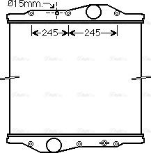 Ava Quality Cooling ME2247N - Радиатор, охлаждение двигателя autosila-amz.com