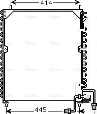 Ava Quality Cooling MEA5199 - Конденсатор кондиционера autosila-amz.com