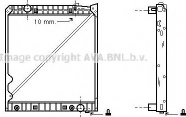 Ava Quality Cooling MEA2162 - Радиатор, охлаждение двигателя autosila-amz.com