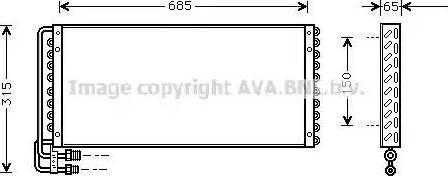 Ava Quality Cooling MN 5010 - Конденсатор кондиционера autosila-amz.com