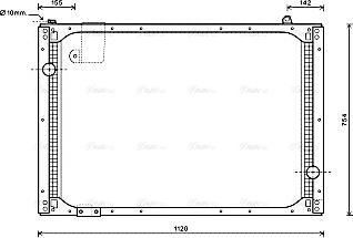 Ava Quality Cooling MN2069 - Радиатор, охлаждение двигателя autosila-amz.com