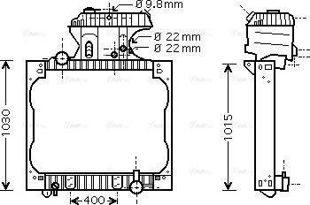 Ava Quality Cooling MN 2016 - Радиатор, охлаждение двигателя autosila-amz.com