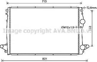 Ava Quality Cooling MR2003 - Радиатор, охлаждение двигателя autosila-amz.com