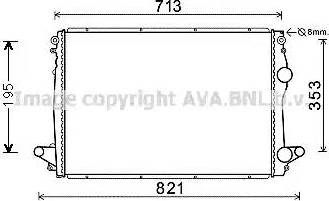 Ava Quality Cooling MR2002 - Радиатор, охлаждение двигателя autosila-amz.com