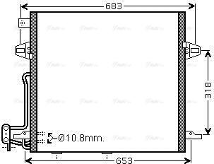 Ava Quality Cooling MS5406D - Конденсатор кондиционера autosila-amz.com