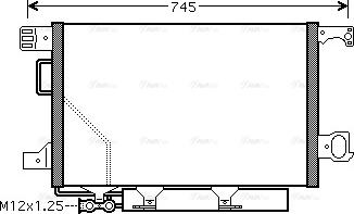 Ava Quality Cooling MS5360D - Конденсатор кондиционера autosila-amz.com