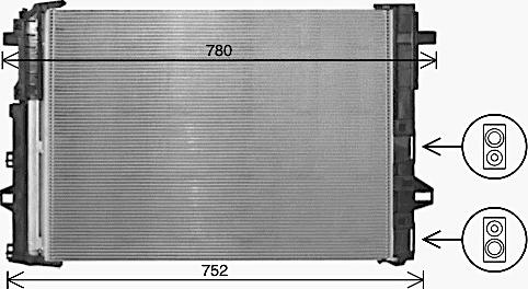 Ava Quality Cooling MS5716D - Радиатор кондиционера с осушителем autosila-amz.com
