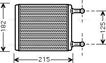 Ava Quality Cooling MS 6442 - Радиатор отопителя Mercedes Viano, Vito (W639) autosila-amz.com