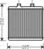Ava Quality Cooling MS 6472 - Теплообменник, отопление салона autosila-amz.com