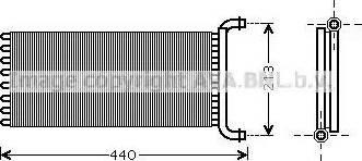 Ava Quality Cooling MS 6399 - Теплообменник, отопление салона autosila-amz.com