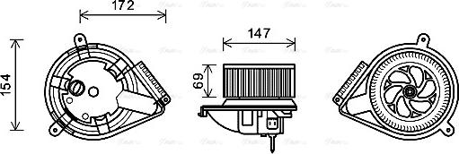 Ava Quality Cooling ms8618 - Осевой шарнир, рулевая тяга autosila-amz.com