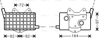 Ava Quality Cooling MS 3294 - Радиатор масляный Mercedes Sprinter, Vito (W638) autosila-amz.com