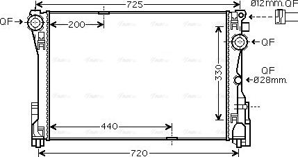 Ava Quality Cooling MS2693 - Радиатор, охлаждение двигателя autosila-amz.com