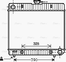 Ava Quality Cooling MS 2043 - Радиатор, охлаждение двигателя autosila-amz.com