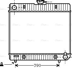 Ava Quality Cooling MS 2063 - Радиатор, охлаждение двигателя autosila-amz.com