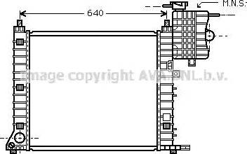 Ava Quality Cooling MS 2348 - Радиатор, охлаждение двигателя autosila-amz.com