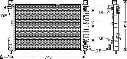 Ava Quality Cooling MS 2339 - Радиатор, охлаждение двигателя autosila-amz.com