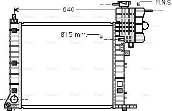 Ava Quality Cooling MS 2336 - Радиатор, охлаждение двигателя autosila-amz.com