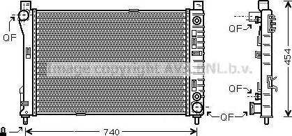 Ava Quality Cooling MS 2286 - Радиатор, охлаждение двигателя autosila-amz.com