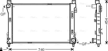 Ava Quality Cooling MS 2288 - Радиатор, охлаждение двигателя autosila-amz.com