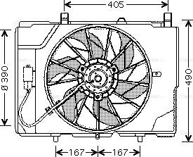Ava Quality Cooling MS 7501 - Вентилятор охлаждения Mercedes autosila-amz.com
