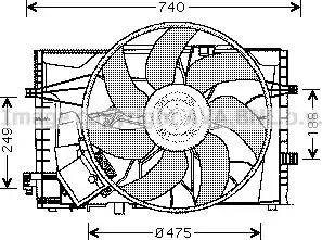Ava Quality Cooling MS 7507 - Вентилятор, охлаждение двигателя autosila-amz.com