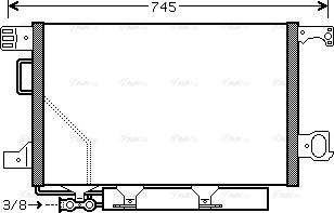 Ava Quality Cooling MSA5435D - Конденсатор кондиционера autosila-amz.com