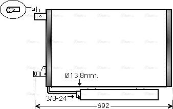 Ava Quality Cooling MSA5578D - Конденсатор кондиционера autosila-amz.com