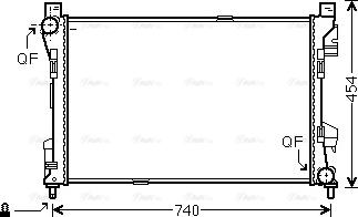 Ava Quality Cooling MSA2463 - Радиатор, охлаждение двигателя autosila-amz.com