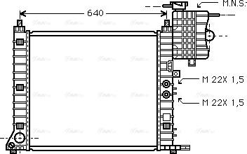 Ava Quality Cooling MSA2218 - Радиатор, охлаждение двигателя autosila-amz.com