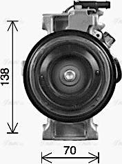 Ava Quality Cooling MSAK773 - Компрессор кондиционера autosila-amz.com