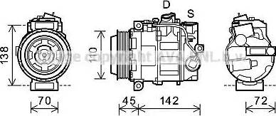 Ava Quality Cooling MSK586 - Компрессор кондиционера autosila-amz.com