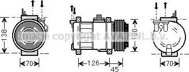 Ava Quality Cooling MS K276 - Компрессор кондиционера autosila-amz.com