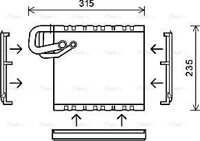 Ava Quality Cooling MSV550 - Испаритель, кондиционер autosila-amz.com